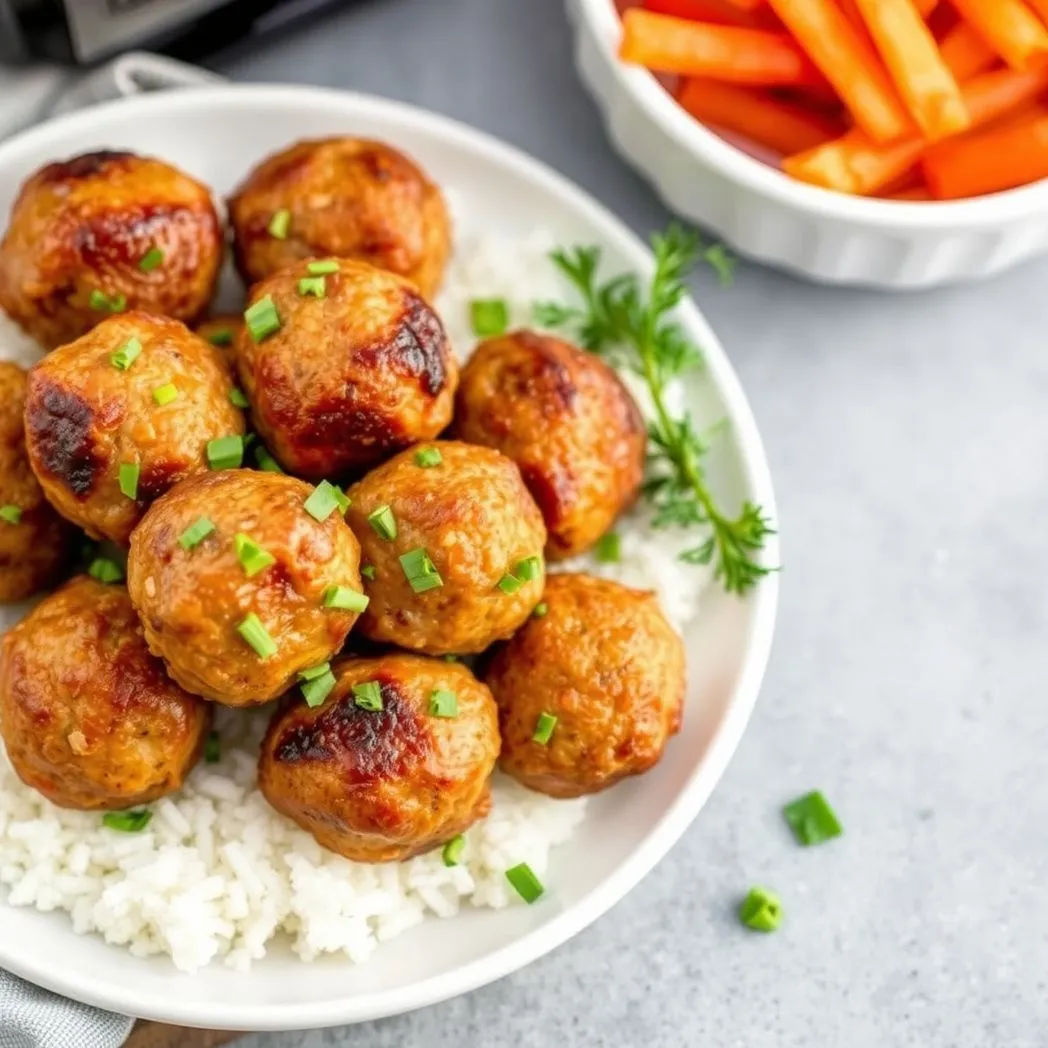 Air Fryer Turkey Meatballs