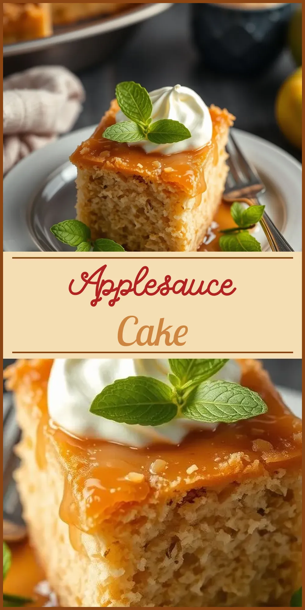 Applesauce Cake Vertical Photo