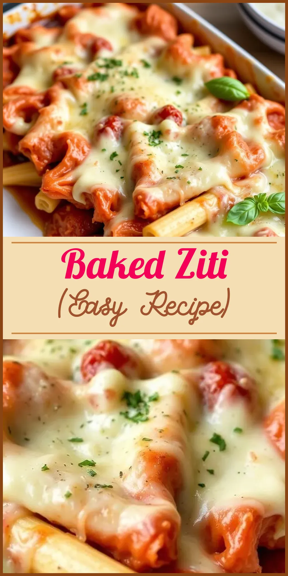 Baked Ziti (Easy Recipe) Vertical Photo