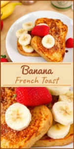 Banana French Toast Vertical Photo