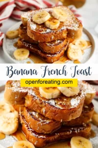 Banana French Toast Vertical Photo