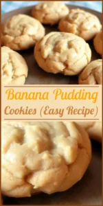 Banana Pudding Cookies (Easy Recipe) Vertical Photo