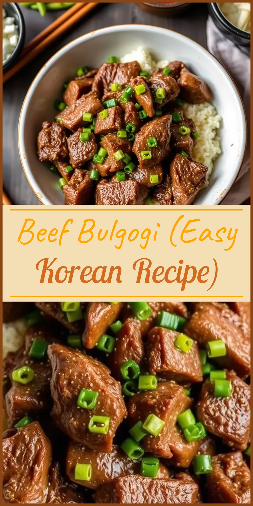 Beef Bulgogi (Easy Korean Recipe) Vertical Photo