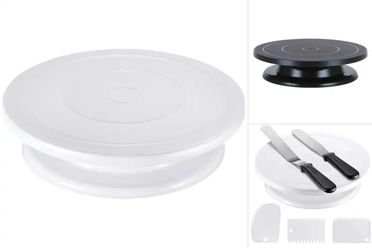 Detailed view of Best 11 Inch Cake Turntables With 360° Spinning