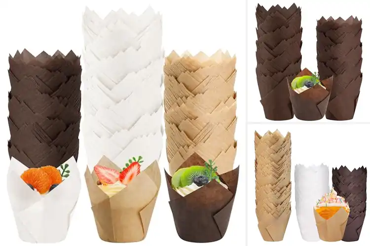 Detailed view of Best 200 Pack Tulip Liners : Bake Beautifully