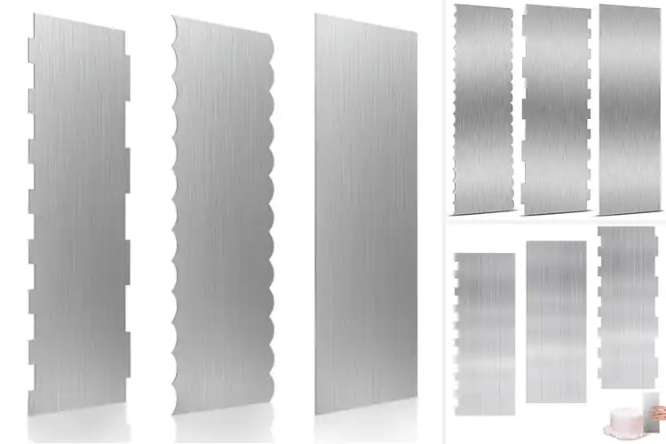 Detailed view of Best 3 Edges Cake Scrapers