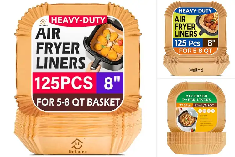 Detailed view of 10 Best 8-Inch Square Air Fryer Liners for Easy Cleanup