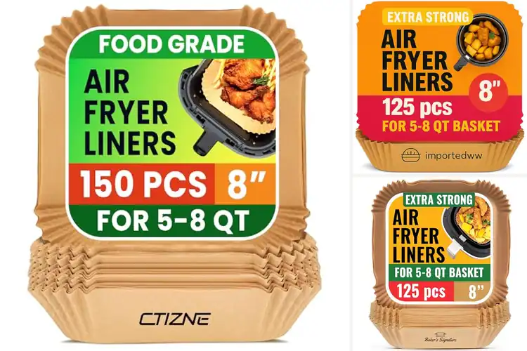 Detailed view of Best 8 Inch Square Liners For 5 8 Qt Baskets