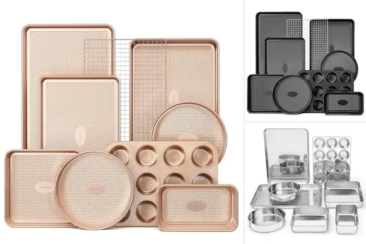 Detailed view of Best 9-Piece Baking Pan Set: Elevate Your Baking Game Today