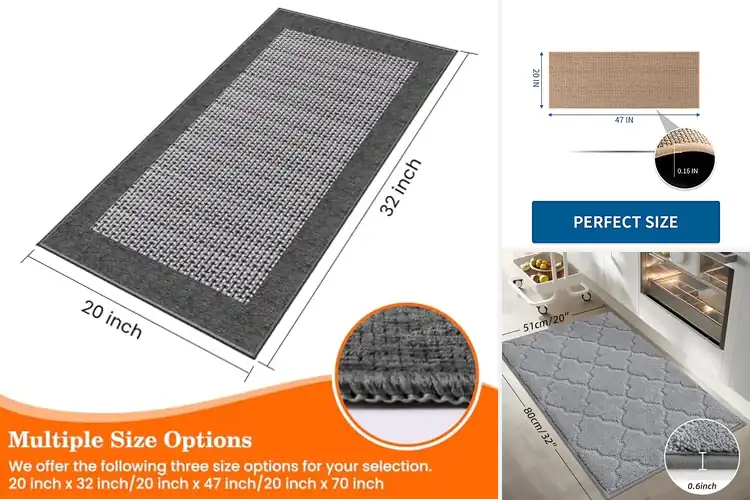 Detailed view of 10 Best Absorbent Kitchen Carpets for a Dry, Cozy Space