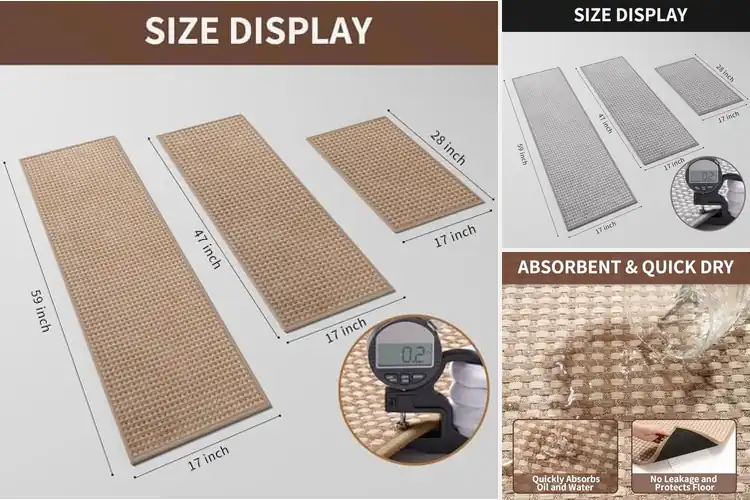 Detailed view of 10 Best Absorbent Kitchen Rugs to Prevent Slips