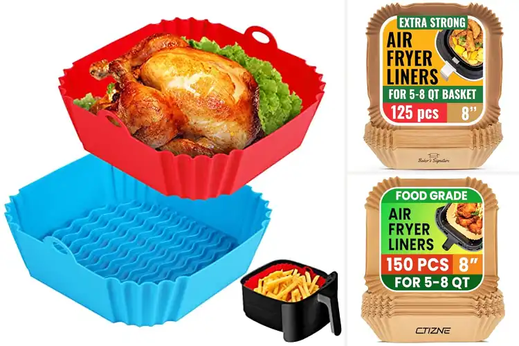 Detailed view of Best Air Fryer Basket Inserts