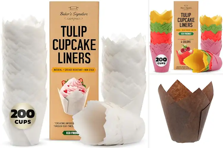 Detailed view of Best All Purpose Tulip Baking Cups