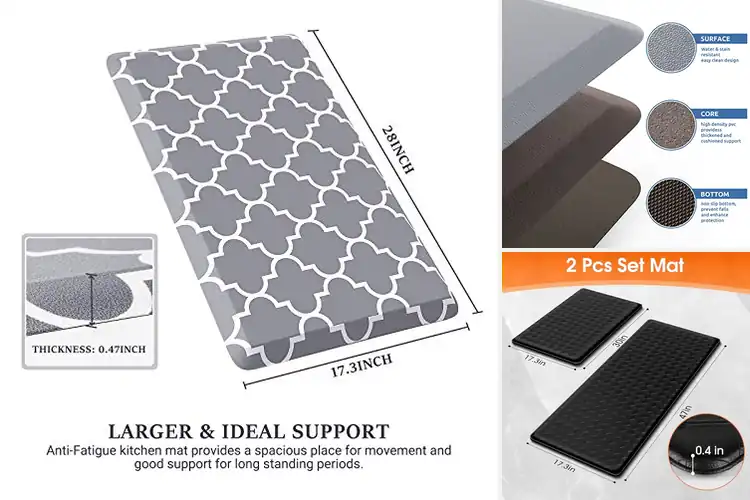 Detailed view of 10 Best Anti-Skid Kitchen Mats: Comfort & Safety