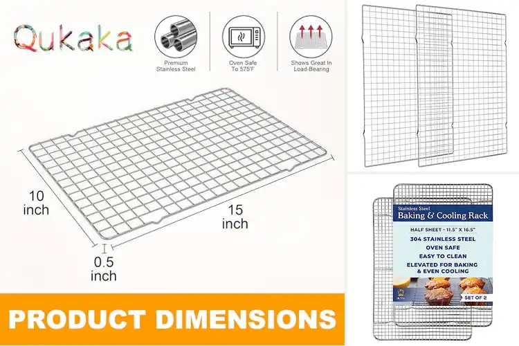 Detailed view of 10 Best Baking Racks: Even Cooking & Easy Cleanup