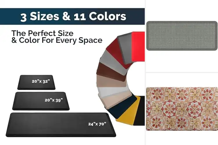 Detailed view of 10 Best Beveled Edge Kitchen Mats for Comfort and Safety