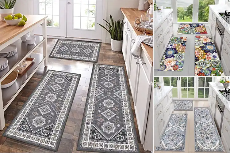 Detailed view of 10 Best Boho Kitchen Rug Sets for Chic Slip‑Safe Cooking