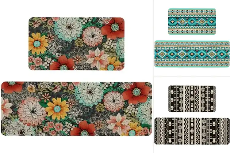 Detailed view of 10 Best Boho Kitchen Rugs to Cozy Up Your Space