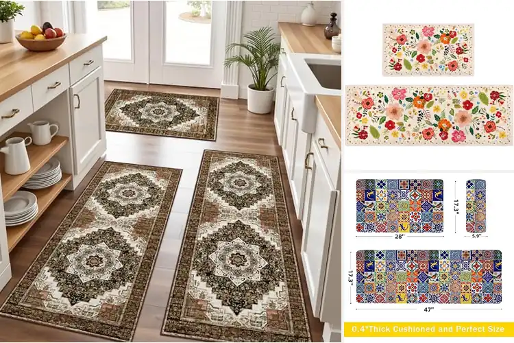 Detailed view of 10 Best Boho Kitchen Rugs Sets to Warm Up Your Space