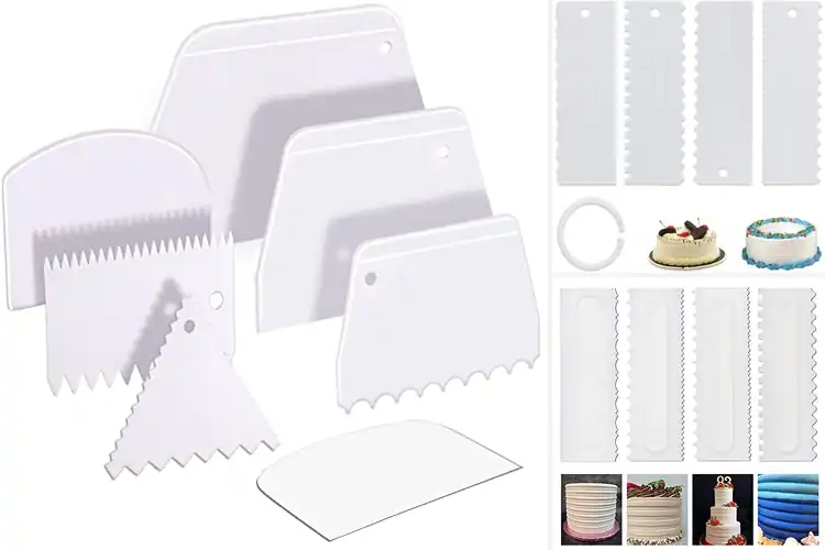 Detailed view of Best Cake Scrapers Set For Decorating