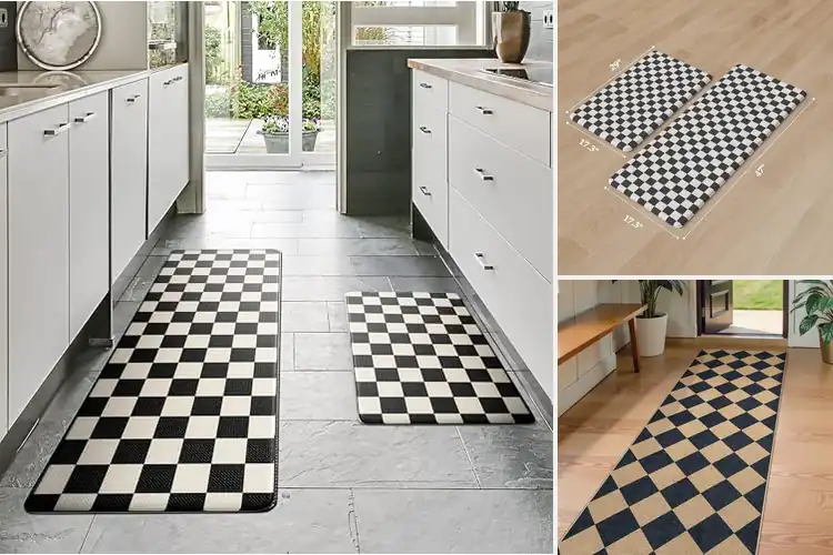 Detailed view of 10 Best Checkered Kitchen Rugs for Style & Comfort