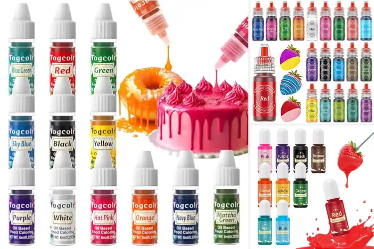 Detailed view of Best Colorful Oil Based Food Colorings