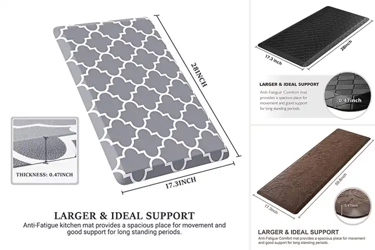 Detailed view of 10 Best Comfort Kitchen Rugs for Happy Feet & Easy Cooking