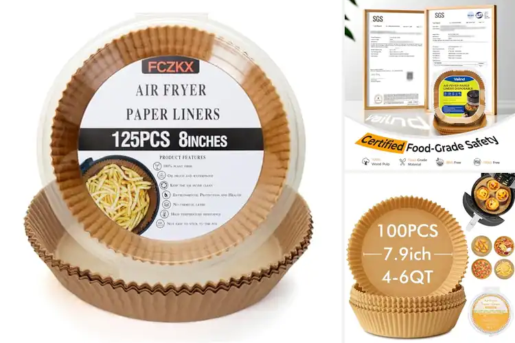 Detailed view of Best Compatible 8-Inch Air Fryer Liners