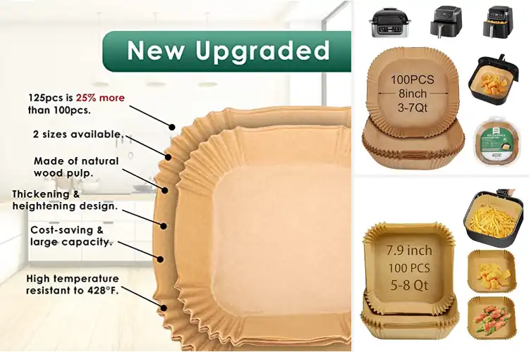 Detailed view of 10 Best Compatible Air Fryer Liners for Easy Cleanup