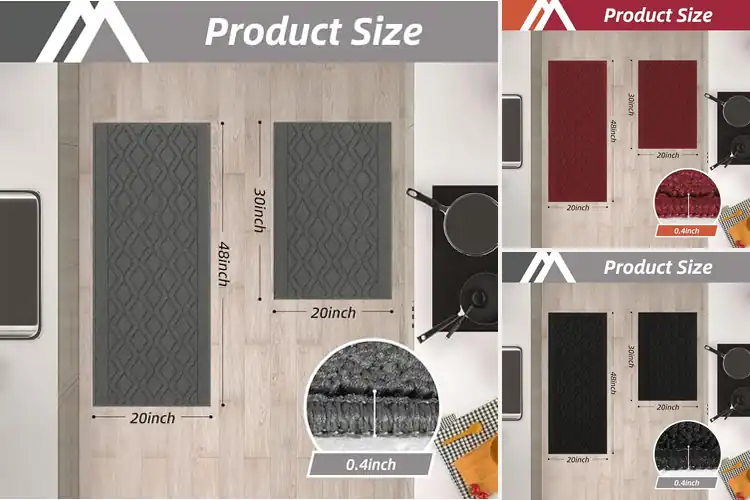 Detailed view of 10 Best Decorative Kitchen Mats for Style & Comfort