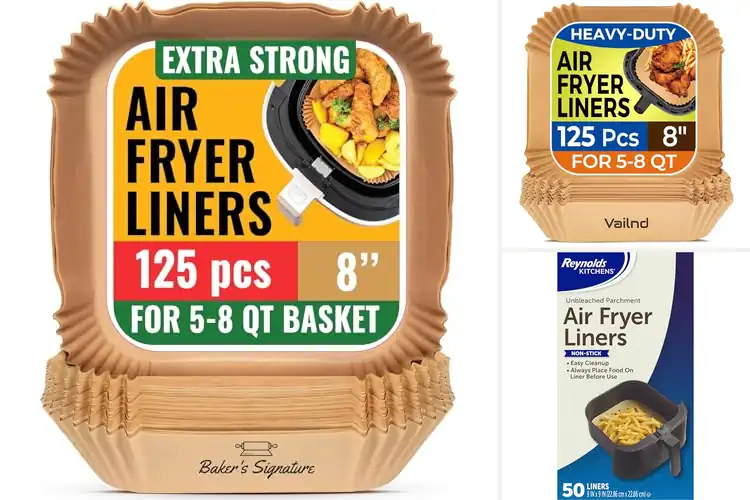 Detailed view of 10 Best Disposable Air Fryer Liners for Easy Cleanup & Cooking