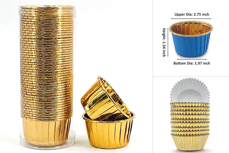 Detailed view of 10 Best Disposable Party Cupcake Liners: Shiny & Easy