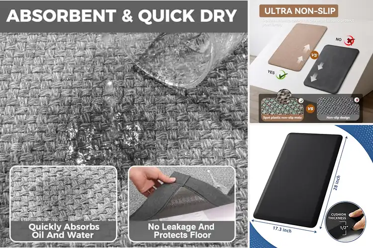 Detailed view of 10 Best Easy-Care Kitchen Mats for Ultimate Comfort & Cleanliness