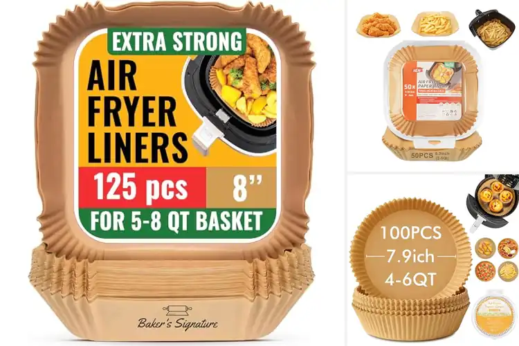 Detailed view of 10 Best Easy-to-Use Air Fryer Liners for Mess-Free Cooking