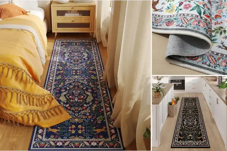 Detailed view of 10 Best Floral Kitchen Rugs for Style and Comfort
