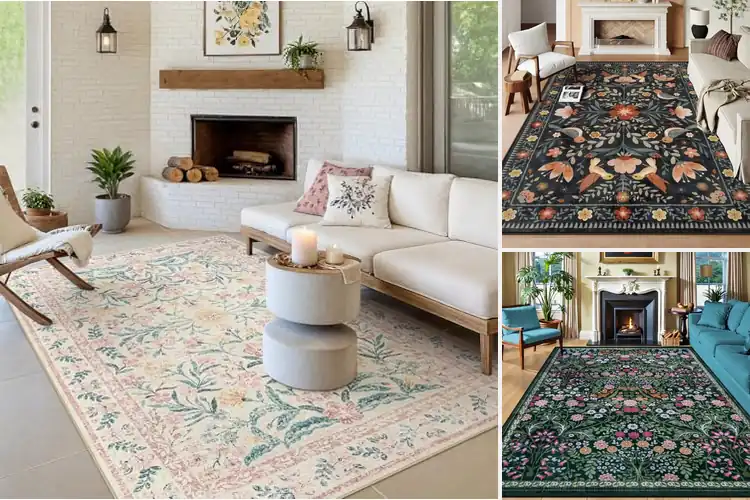 Detailed view of 10 Best Floral Rugs to Refresh Your Home Décor