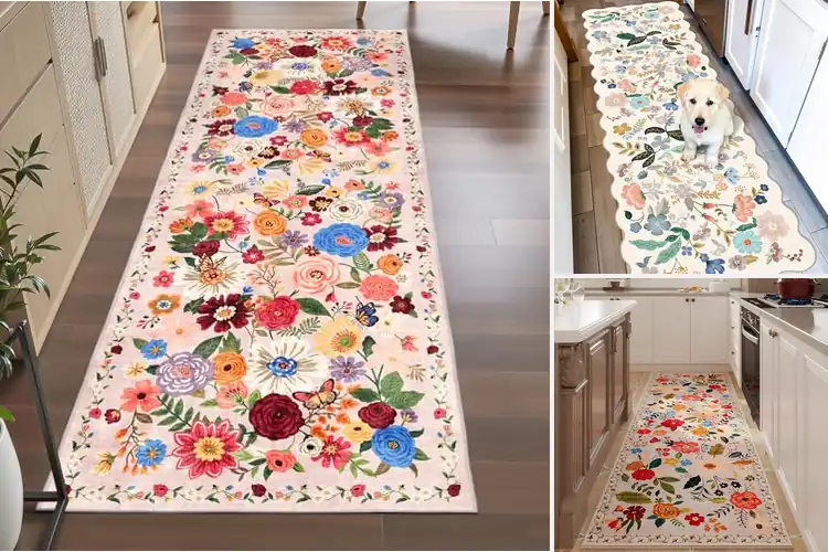 Detailed view of 10 Best Floral Runner Rugs to Elevate Your Home’s Style & Comfort