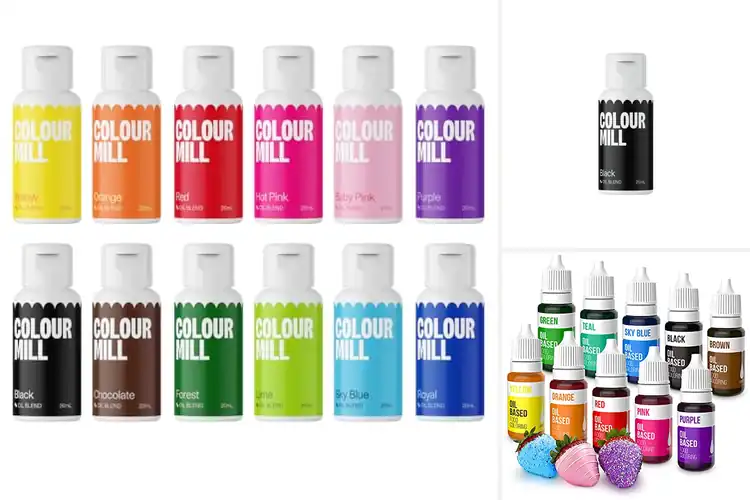 Detailed view of Best Ganache Coloring Oils