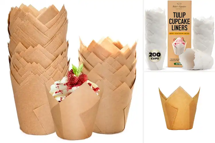 Detailed view of Best Greaseproof Paper Tulip Liners
