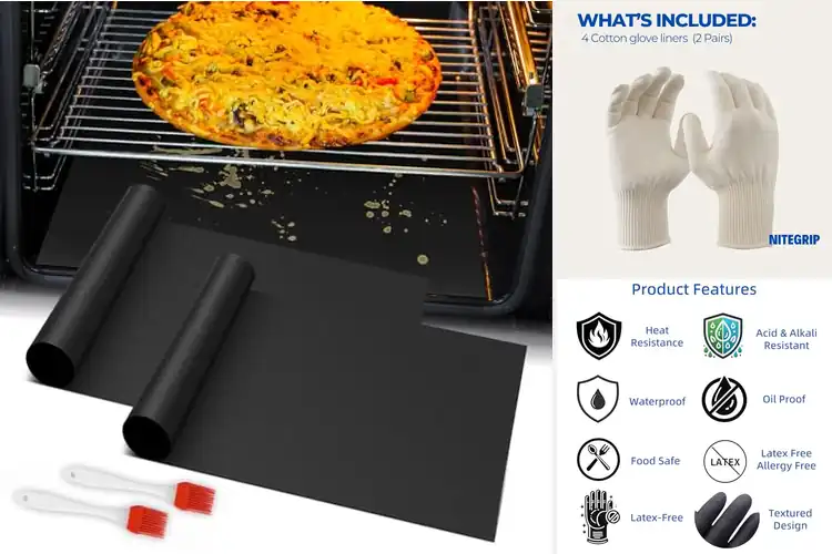 Detailed view of 10 Best Heat Resistant Liners: Prevent Burns & Messes