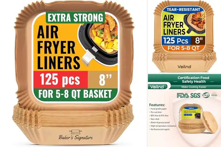 Detailed view of 10 Best Heavy Duty Air Fryer Liners That Simplify Cleanup