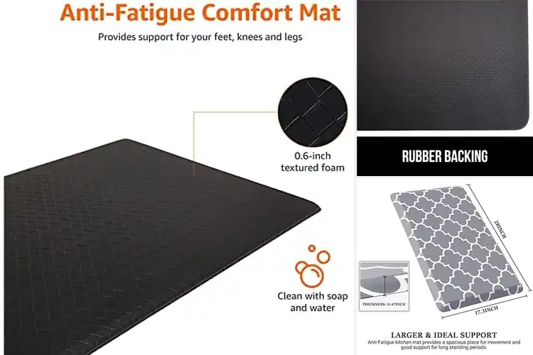 Detailed view of 10 Best Kitchen Mats for Floor: Comfortable & Stylish Choices