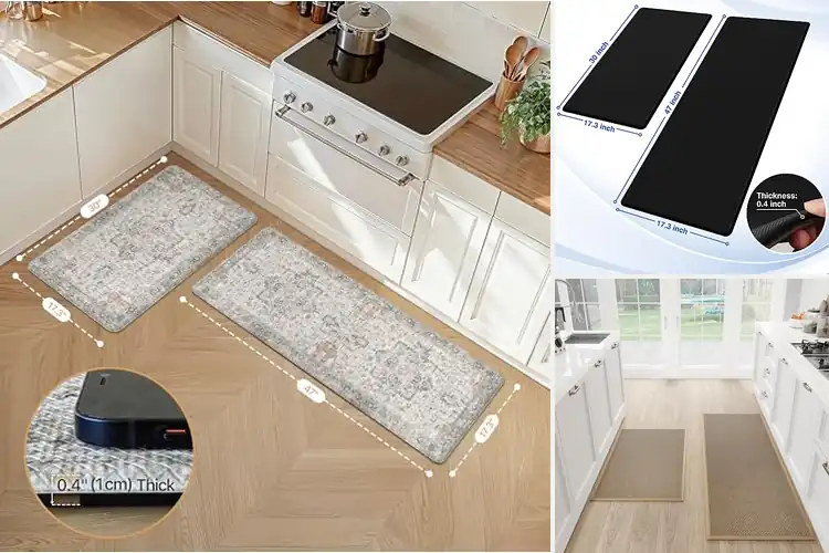 Detailed view of 10 Best Kitchen Mats For Hardwood Floors – Soft Relief