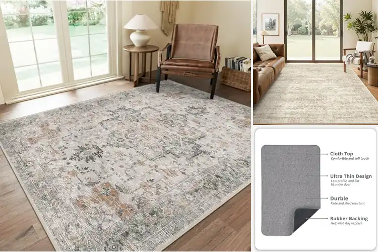 Detailed view of 10 Best Low Pile Rugs for Style & Easy Pet Care