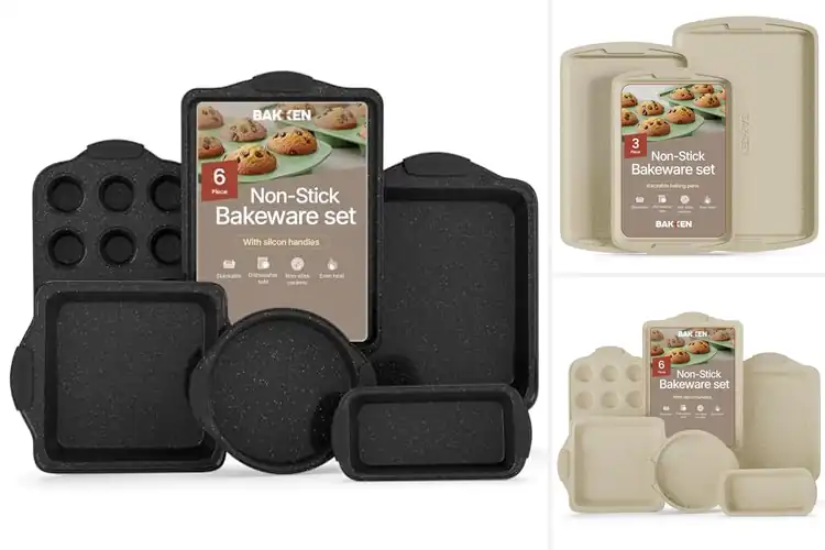 Detailed view of Best Marble Coated Baking Sets