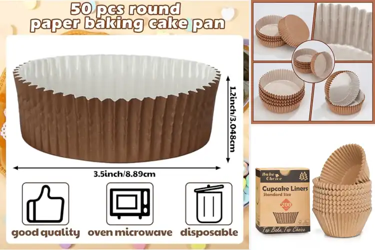 Detailed view of Best Multi Purpose Baking Liners For Cups Cookies Tart
