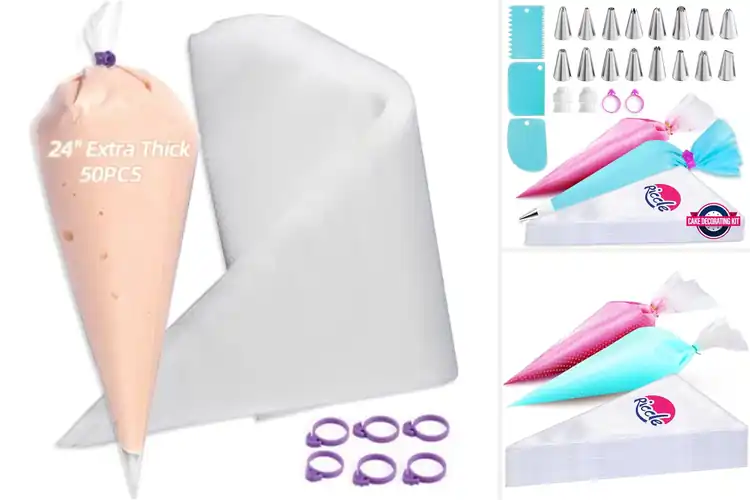 Detailed view of Best No Mess Cleanup Piping Bags