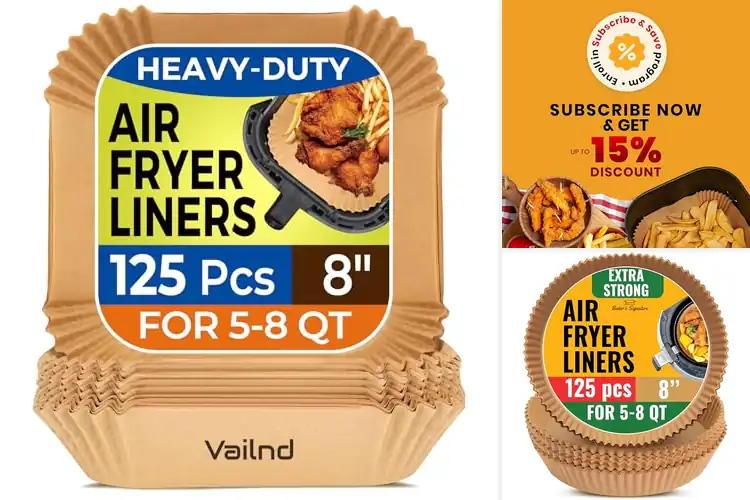 Detailed view of 10 Best Non-Stick Air Fryer Liners for Convenience You Need