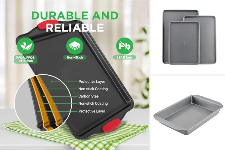 Detailed view of Best Non-Stick Baking Pans : Bake & Clean Easy