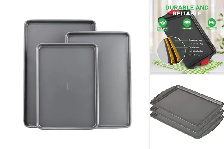 Detailed view of Best Nonstick Cookie Sheets: Top 10 Picks for Perfect Baking
